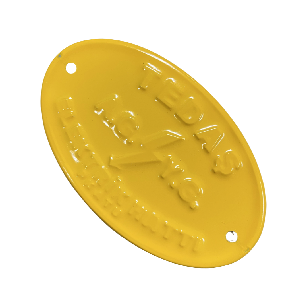 TEDAŞ WARNING PLATE